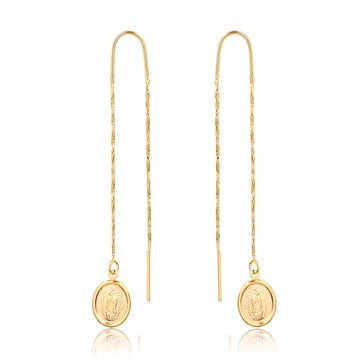 18K Gold Layered Oro Laminado Earring
